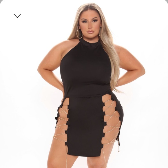 Fashion Nova 3x Chain Mini Dress - Picture 1 of 2